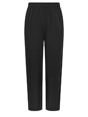 Yours Curve Black Elasticated Wide Leg Trousers - Image 5 of 5