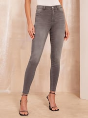 Friends Like These Grey High Waisted Jeggings - Image 1 of 4