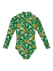 Regatta Green Orla Kiely Long Sleeve Swimsuit - Image 7 of 8