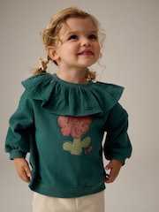 Green Collar Sweatshirt (3mths-7yrs) - Image 1 of 8