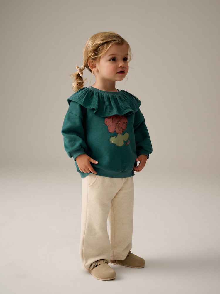 Green Collar Sweatshirt (3mths-7yrs) - Image 2 of 8 Green Collar Sweatshirt (3mths-7yrs) - Image 2 of 8