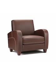 Julian Bowen Chestnut Brown Vivo Faux Leather Chair - Image 1 of 1
