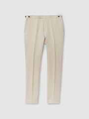 Reiss Halgas Linen Side Adjuster Modern Fit Trousers - Изображение 2 из 6