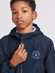 U.S. Polo Assn. Blue Boys Hooded Windbreaker - Image 2 of 5