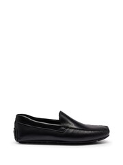 BOSS Black Nappa-Leather Moccasins With Driver Sole And Full Lining - Image 1 of 5