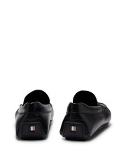 BOSS Black Nappa-Leather Moccasins With Driver Sole And Full Lining - Image 3 of 5