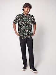 Green Snoopy Christmas Print Polo Shirt - Image 2 of 8