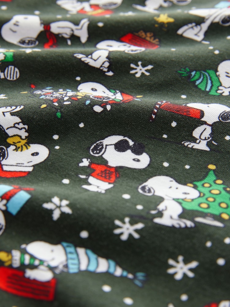 Green Snoopy Christmas Print Polo Shirt - Image 8 of 8