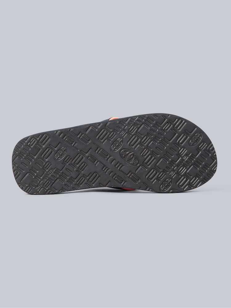 Animal Orange Dark Womens Swish Flip Flops - Image 3 of 5