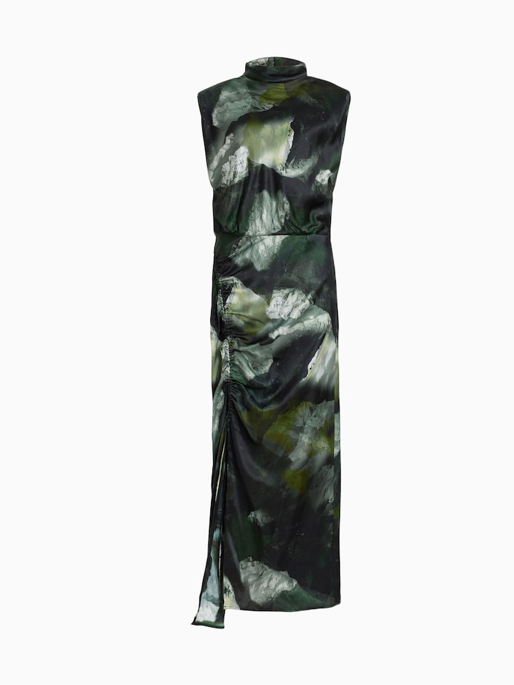 AllSaints Green Isa Appalachian Dress - Image 7 of 7