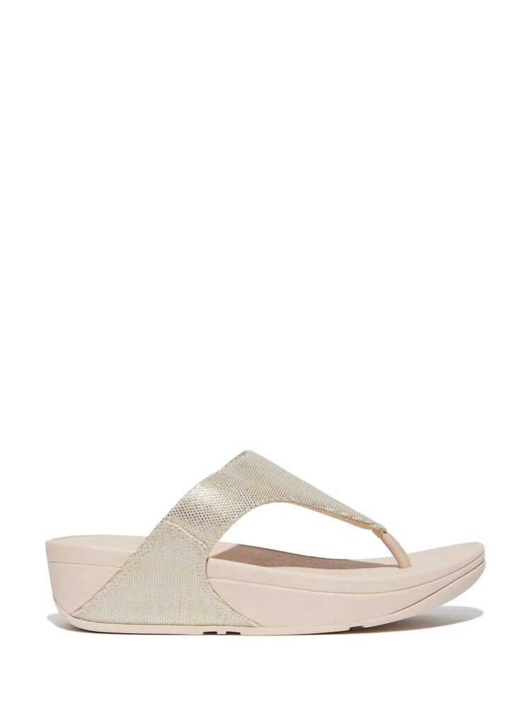 Fitflop Lulu Shimmerlux Toe Post Sandals - Image 1 of 6