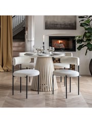 Gallery Home Cream Everly Dining Chairs Set of 2 - Image 4 of 7