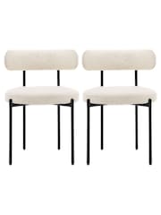 Gallery Home Cream Everly Dining Chairs Set of 2 - Image 7 of 7
