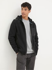 FatFace Black Dark Skies Dalton Fleece Hoodie - Image 1 of 3