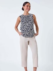 Roman Black Roman Patterned Print Sleeveless Top - Image 2 of 5