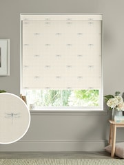Sophie Allport Teal Blue Vector Dragonfly Made to Measure Roller Blinds - Image 1 of 6