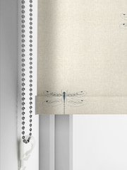Sophie Allport Teal Blue Vector Dragonfly Made to Measure Roller Blinds - Image 3 of 6