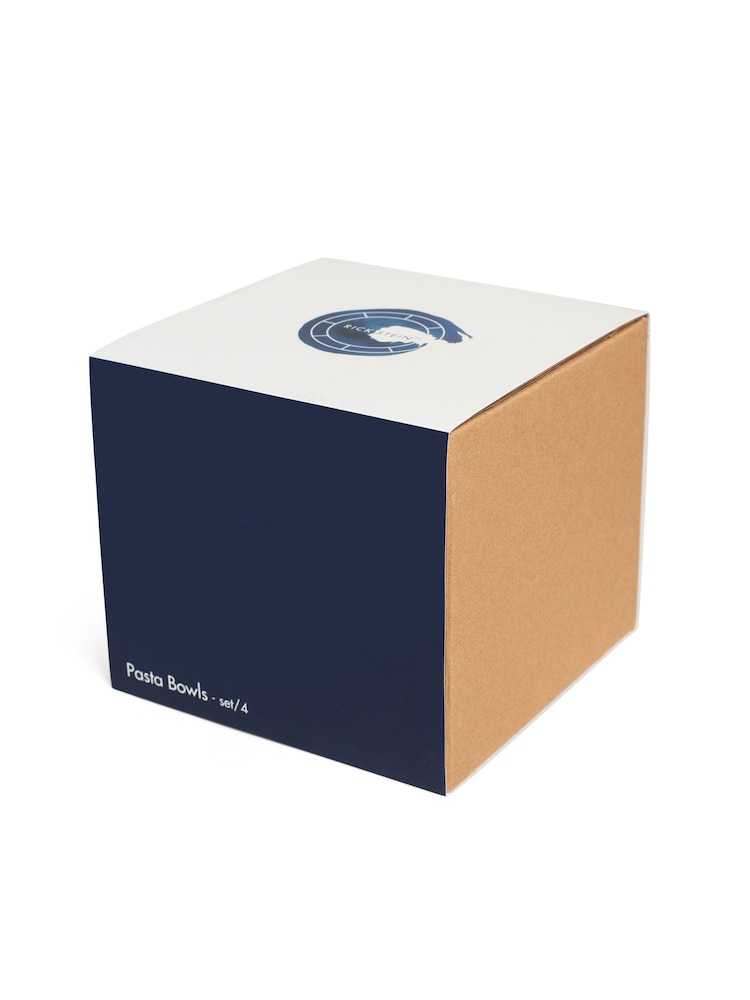 Rick Stein Set of 4 Blue Coves of Cornwall Pasta Bowls - Image 3 of 3 Rick Stein Set of 4 Blue Coves of Cornwall Pasta Bowls - Image 3 of 3