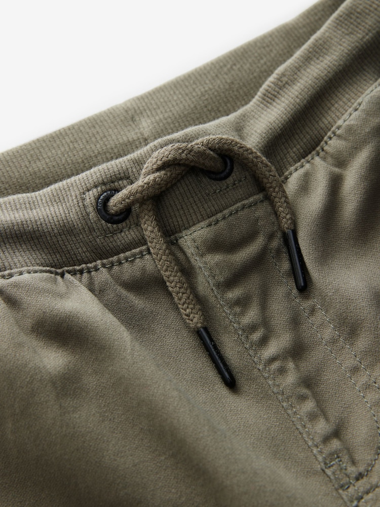 Kakigroen - Broek met geribde elastische taille (3-16 jr) - Image 3 of 4