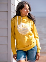 Brakeburn Yellow Palm Elise 100% Cotton Hoodie - Image 1 of 5