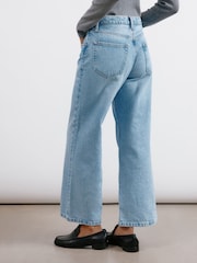 Albaray Blue Wide Leg Crop Jeans - Image 2 of 4