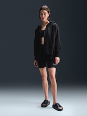 Nike Black Phoenix Plush Oversized Cozy Fleece Full-Zip Hoodie - Image 1 of 6