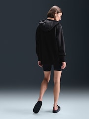 Nike Black Phoenix Plush Oversized Cozy Fleece Full-Zip Hoodie - Image 2 of 6