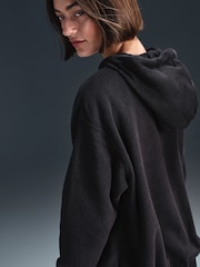 Nike Black Phoenix Plush Oversized Cozy Fleece Full-Zip Hoodie - Image 5 of 6