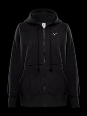 Nike Black Phoenix Plush Oversized Cozy Fleece Full-Zip Hoodie - Image 6 of 6