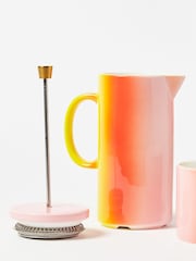 Oliver Bonas Pink Mini Tresillo Ombre Cafetiere and Mug Set - Image 4 of 4