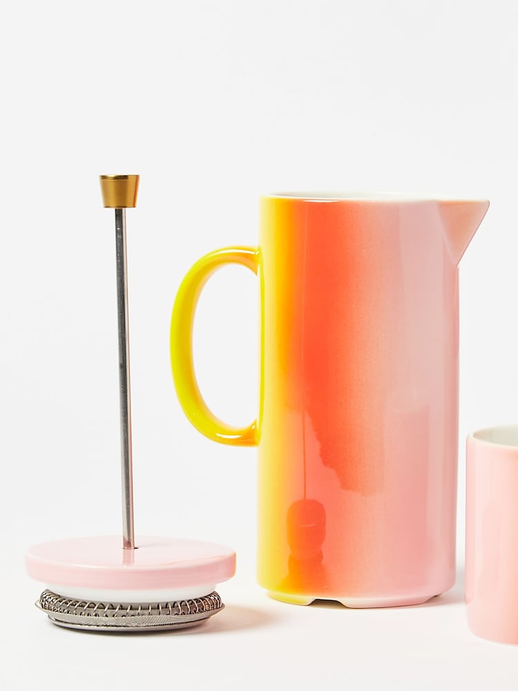 Oliver Bonas Pink Mini Tresillo Ombre Cafetiere and Mug Set - Image 4 of 4