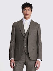 MOSS Brown Tailored Fit Italian Jacket - Image 1 of 7