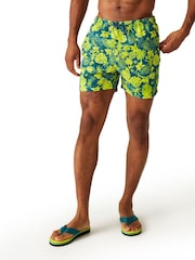 Regatta Blue/Green Mens Loras Swim Shorts - Image 1 of 7