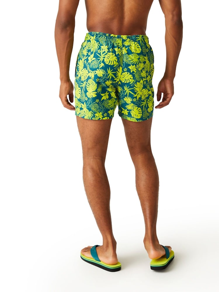 Regatta Blue/Green Mens Loras Swim Shorts - Image 2 of 7