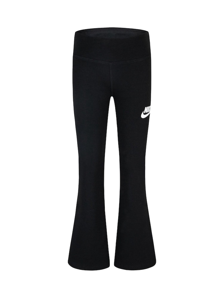 Nike Black Little Kids LBR Flared Leggings - Image 1 of 4
