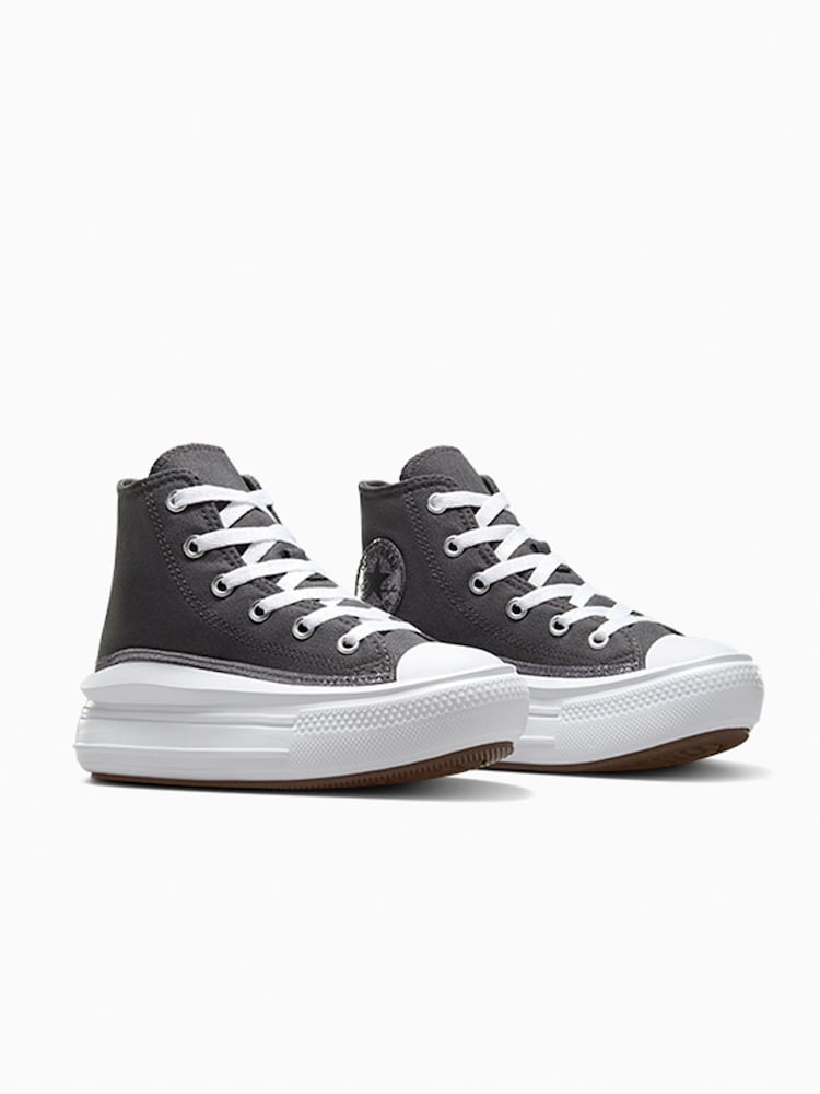 Converse Grey Chuck Taylor Glitter Detail Move Junior Trainers - Image 2 of 5