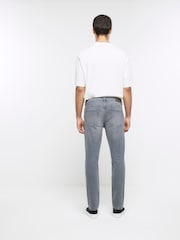 River Island Grey Faded Slim Fit Jeans - Image 2 of 4
