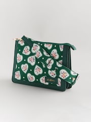 Cath Kidston Green Double Pouch Cross-Body Bag - Image 3 of 9