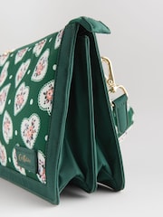Cath Kidston Green Double Pouch Cross-Body Bag - Image 6 of 9