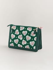 Cath Kidston Green Double Pouch Cross-Body Bag - Image 9 of 9