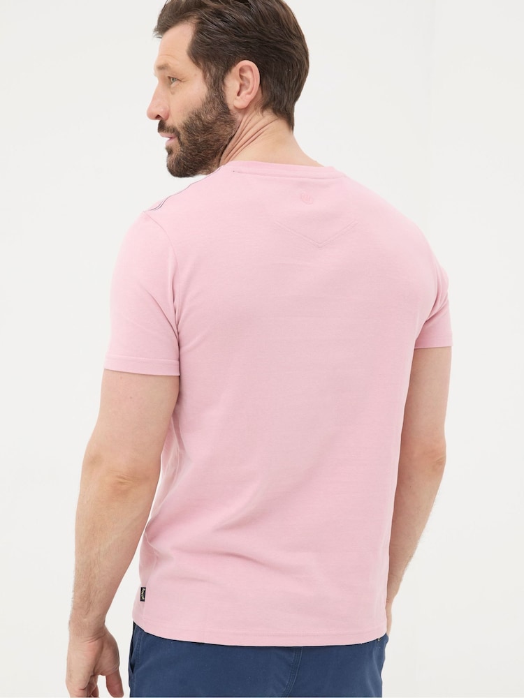 FatFace Pink Lighthouse Embroidered T-Shirt - Image 2 of 5