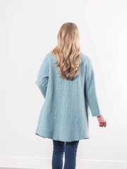 Lakeland Leather Blue Francis Button Coat - Image 4 of 7