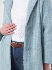 Lakeland Leather Blue Francis Button Coat - Image 6 of 7
