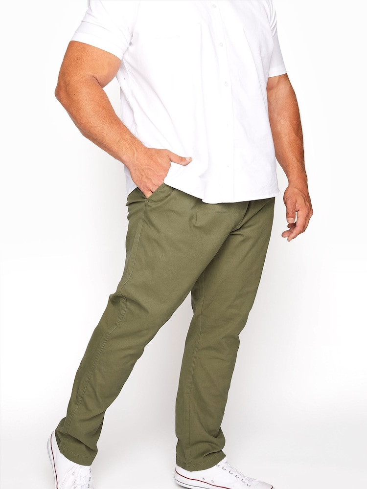 Verde - Pantalones de rugby con cintura elástica Big & Tall de BadRhino - Imagen 2 de 3 Verde - Pantalones de rugby con cintura elástica Big & Tall de BadRhino - Imagen 2 de 3