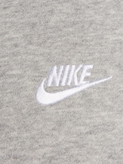 Nike Heather Grey Oversized Club Fleece Sweatshirt - Image 6 of 6