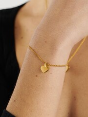 Katie Loxton Gold Tone Alora Heart Waterproof Bracelet - Image 1 of 4