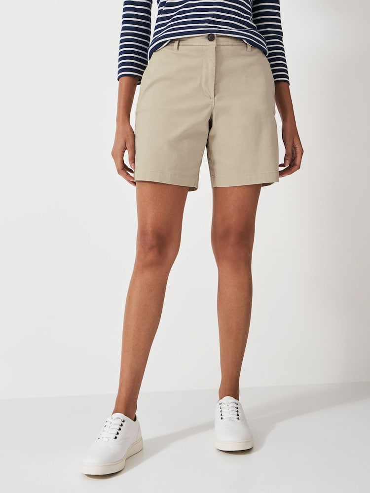Crew Clothing Natural Chino Shorts - Image 2 of 5
