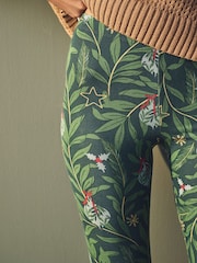 Red/Green Christmas Print Leggings - Image 4 of 4