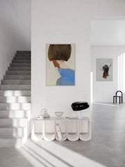 Paper Collective The Blue Cape Framed Wall Art Print in Natural Oak Frame - Image 1 of 4