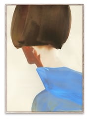 Paper Collective The Blue Cape Framed Wall Art Print in Natural Oak Frame - Image 3 of 4